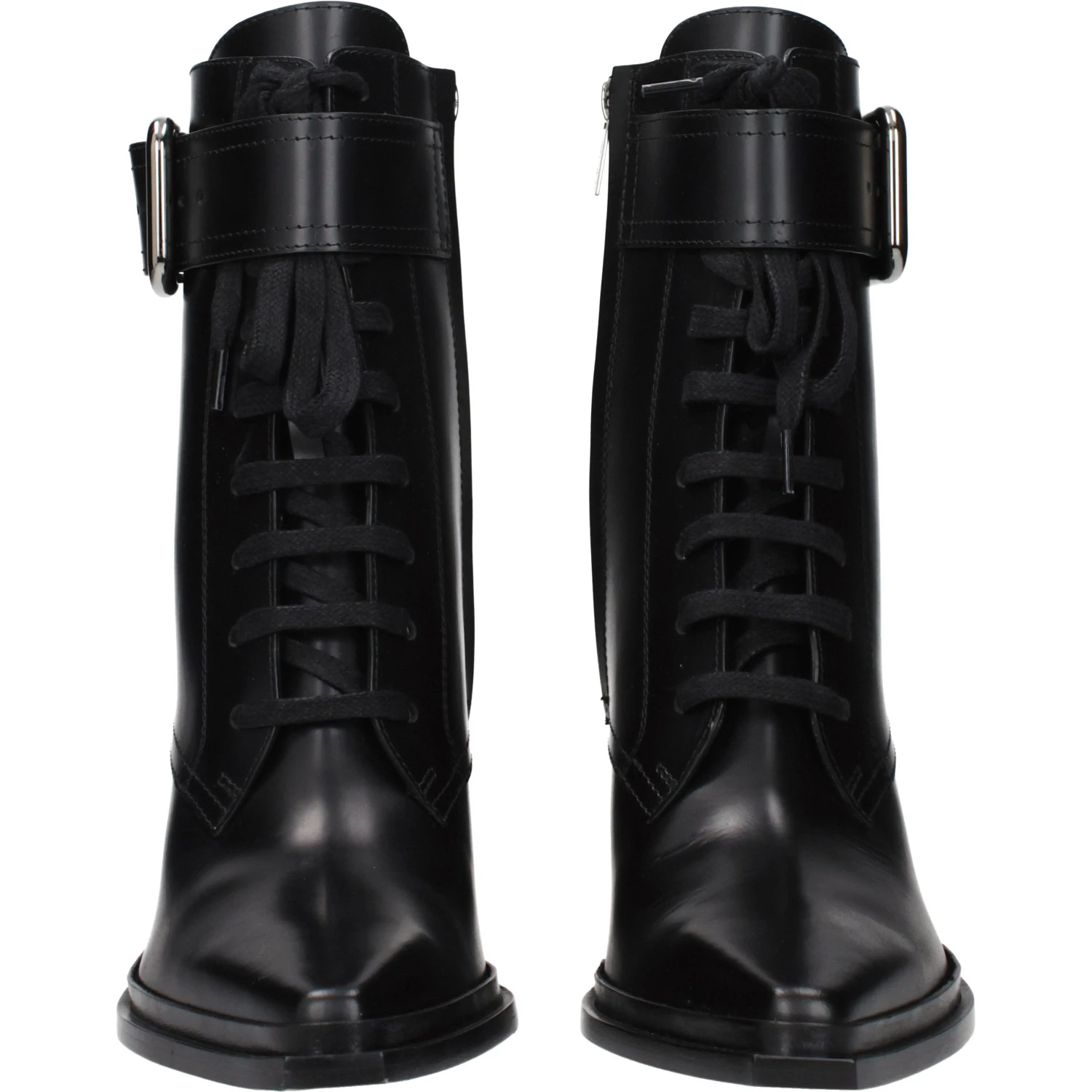 Black Leather Ankle Boots
