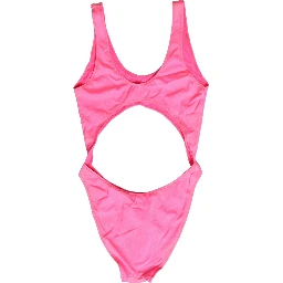 Pink Cut-Out High Leg One Piece Swimsuit Swimwear