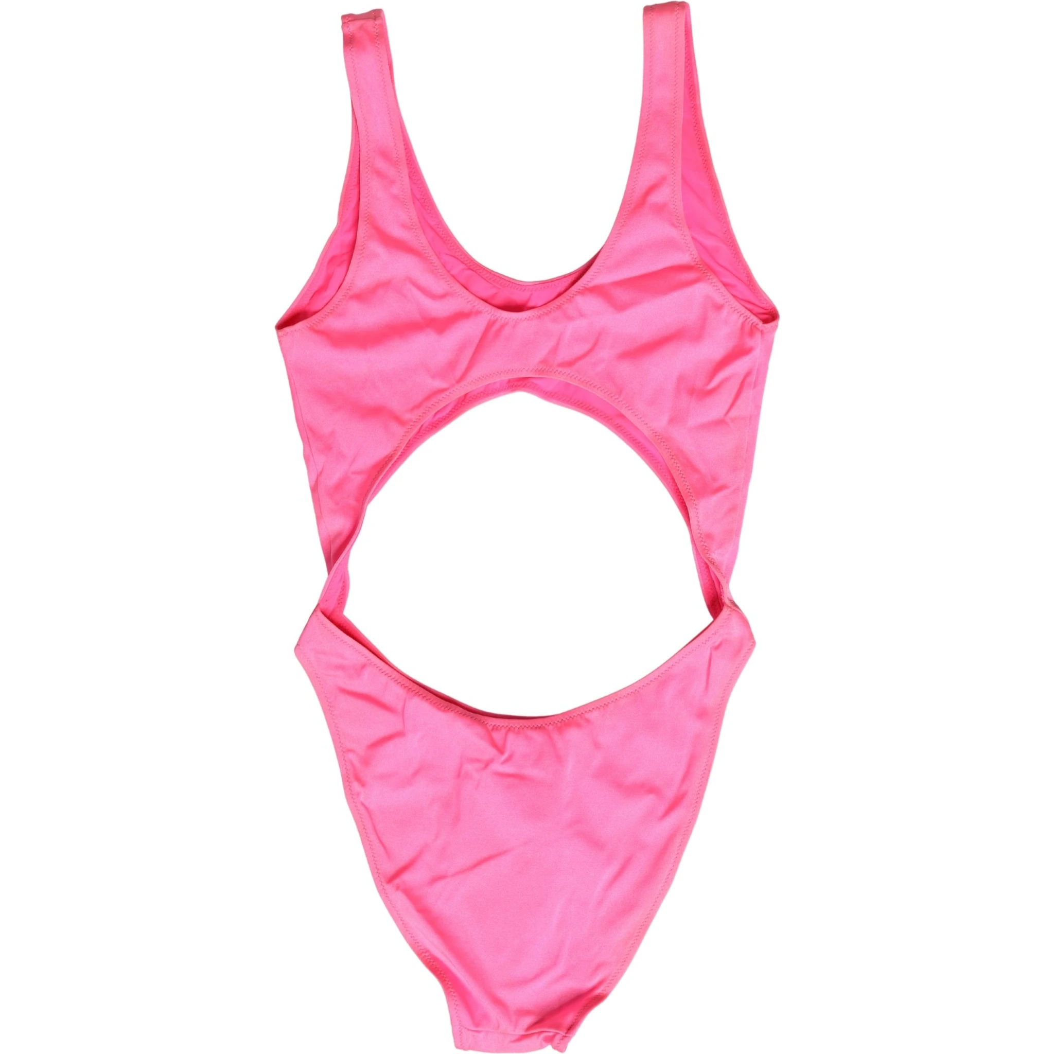 Pink Cut-Out High Leg One Piece Swimsuit Swimwear