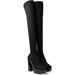 Black Fabric Over The Knee