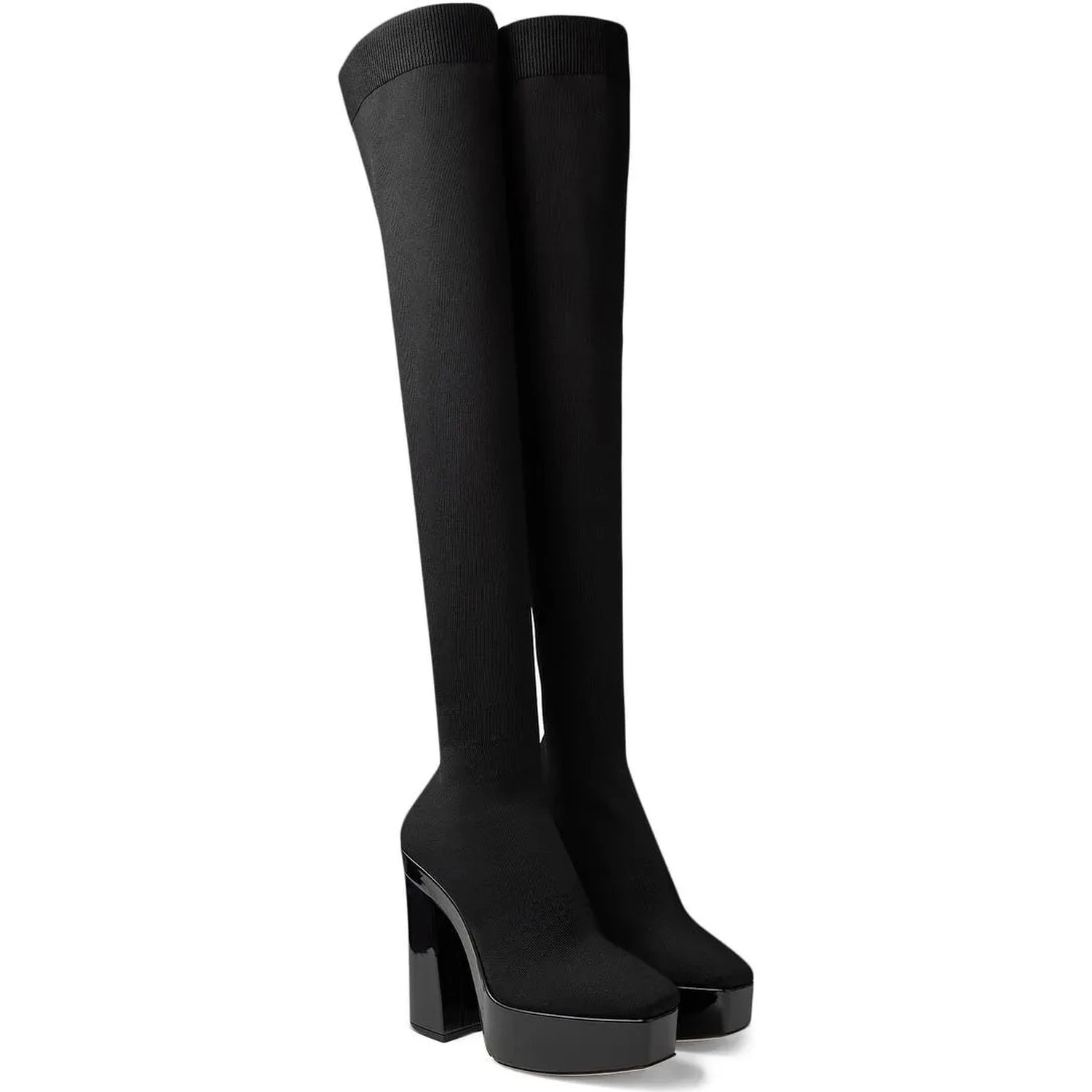 Black Fabric Over The Knee
