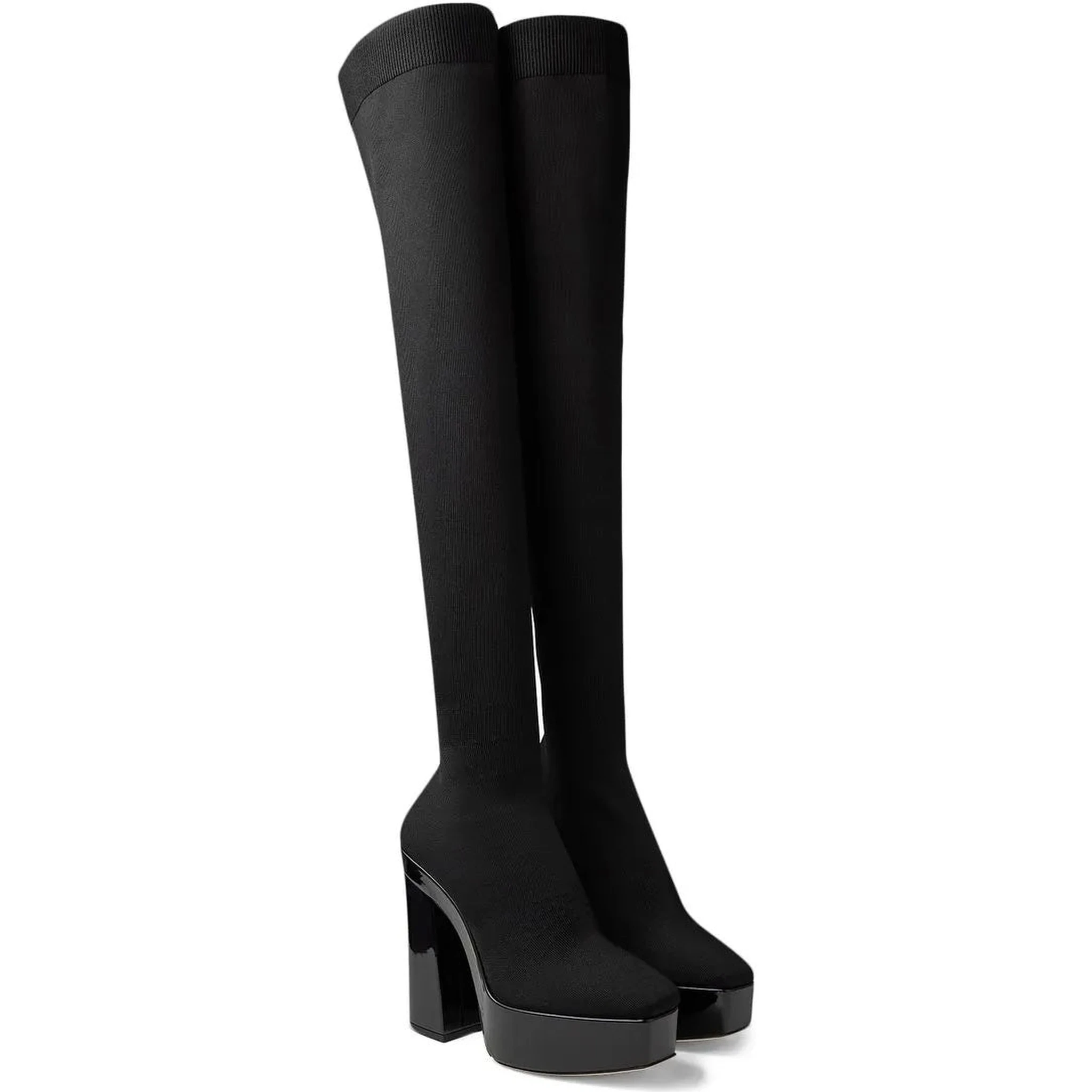 Black Fabric Over The Knee