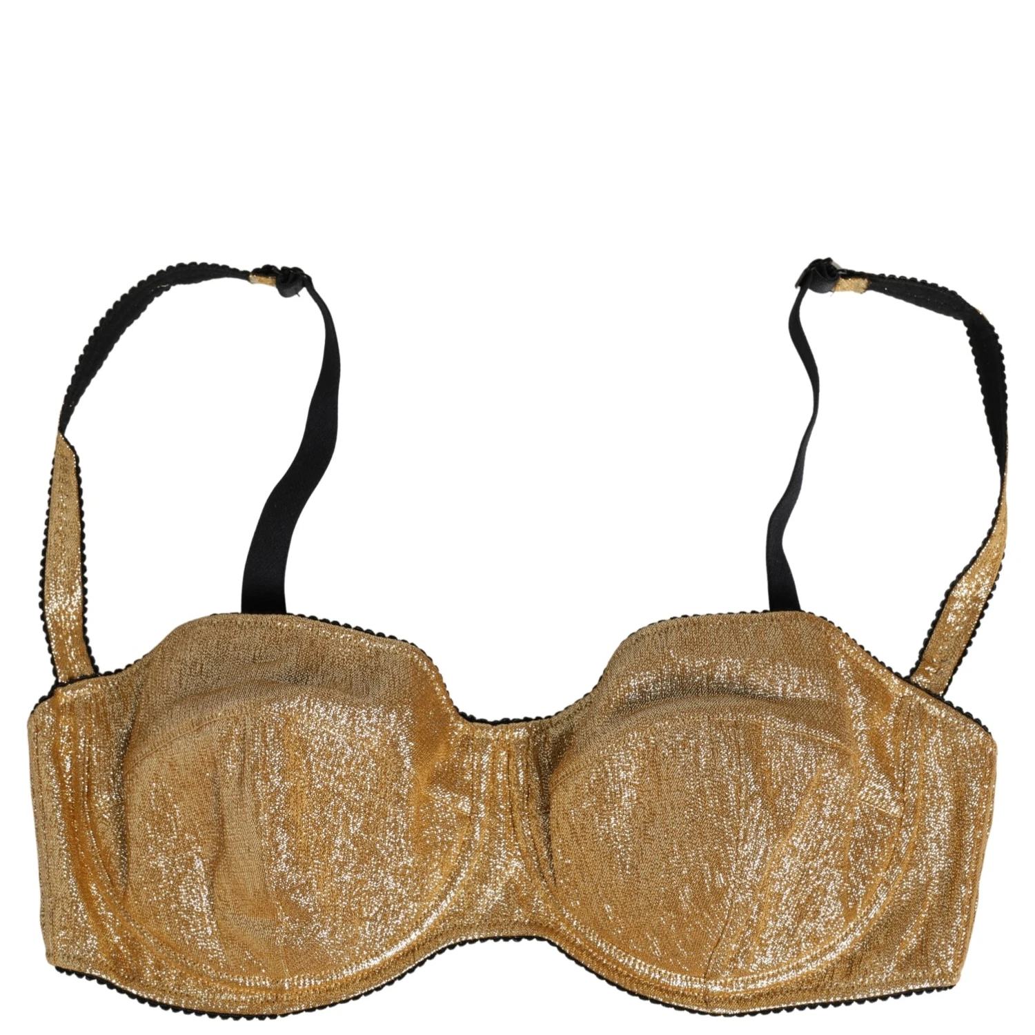 Gold Semi-Pad Underwire Balconette Bra Underwear