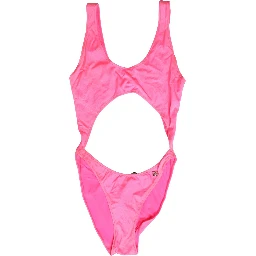 Pink Cut-Out High Leg One Piece Swimsuit Swimwear