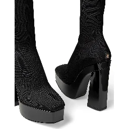 Black Fabric Over The Knee