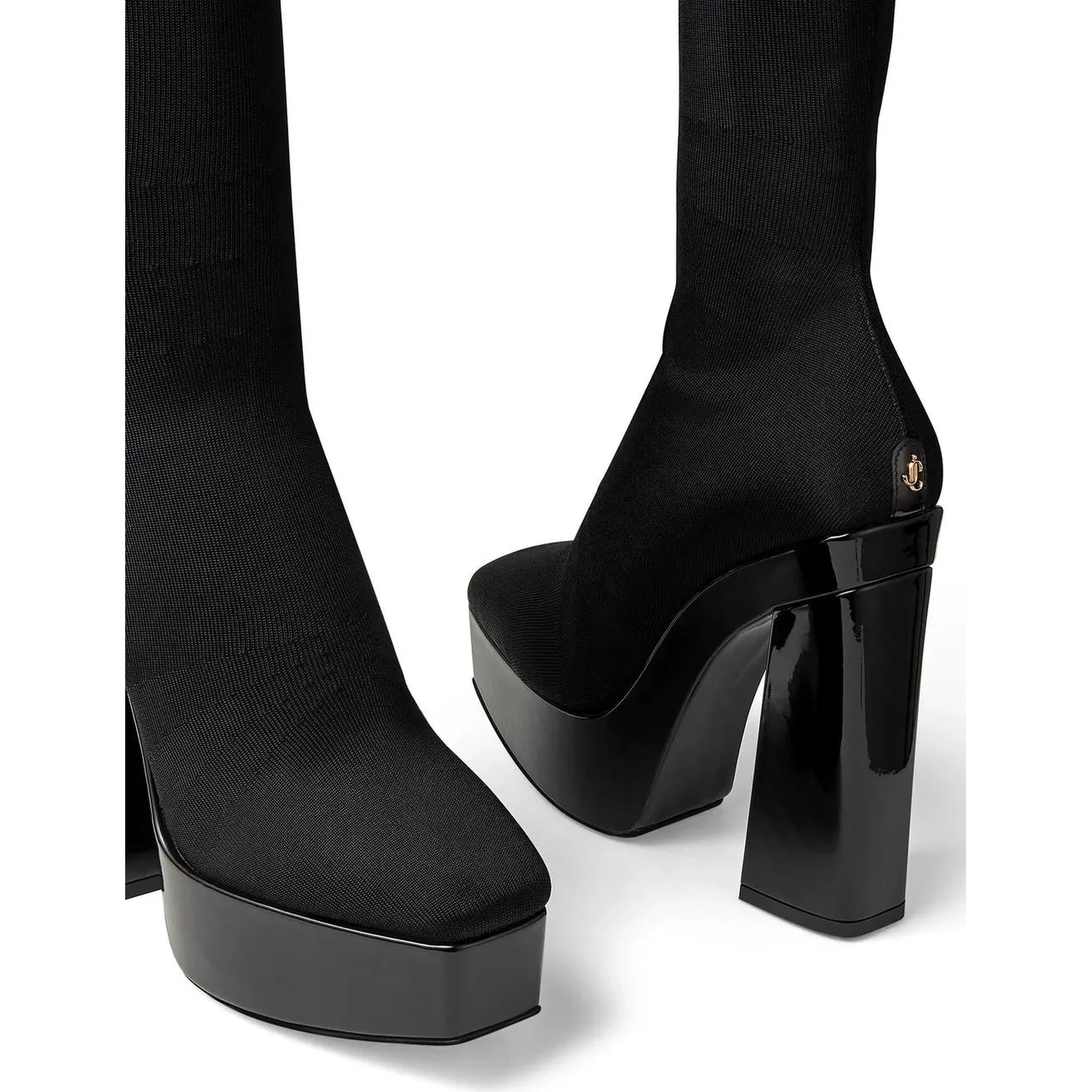 Black Fabric Over The Knee
