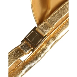 Gold-Tone Triangle Bikini Top DG Logo Swimwear