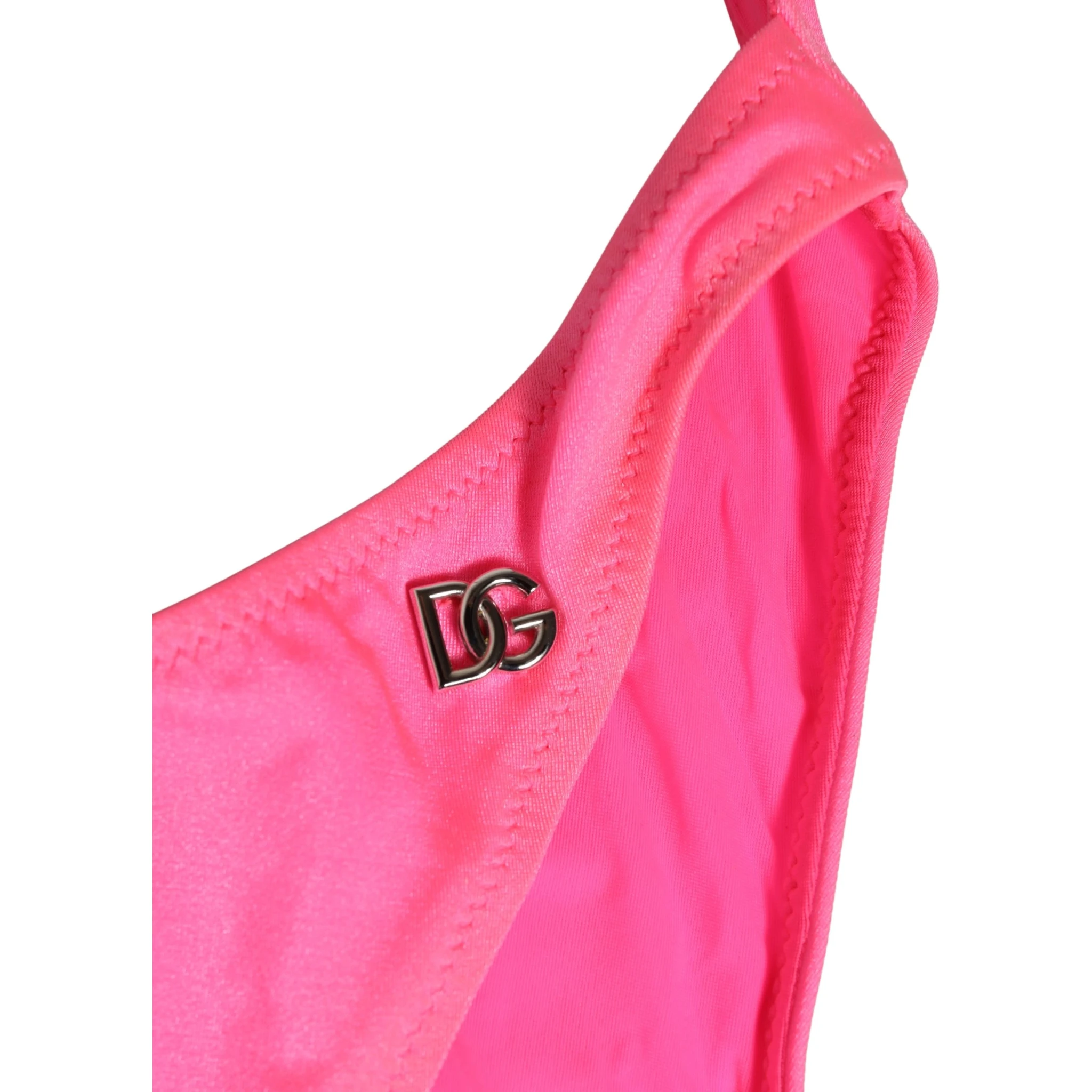 Pink Cut-Out High Leg One Piece Swimsuit Swimwear