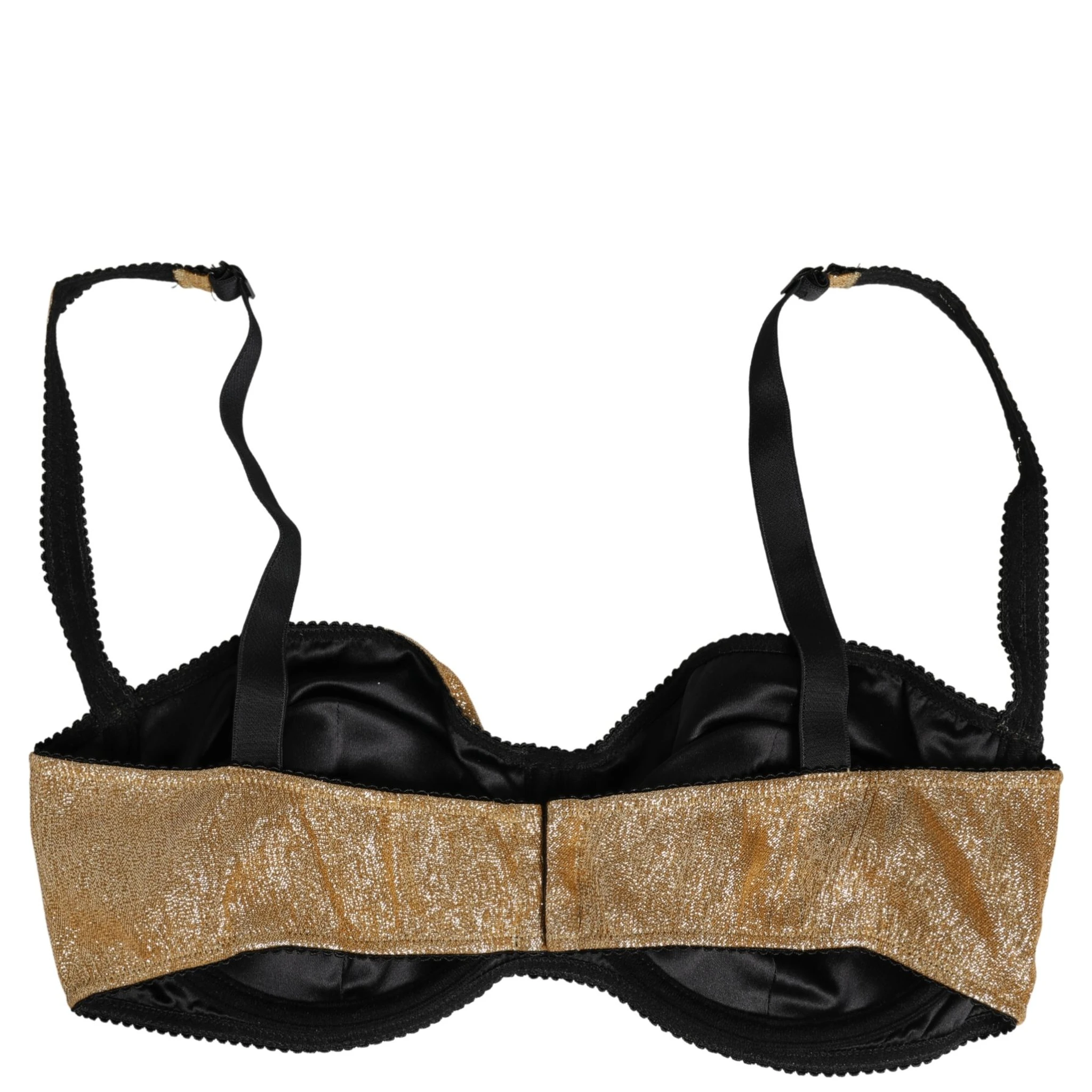 Gold Semi-Pad Underwire Balconette Bra Underwear
