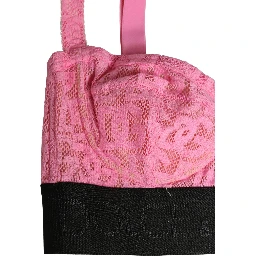 Pink Semi-Pad Underwire Balconette Bra Underwear
