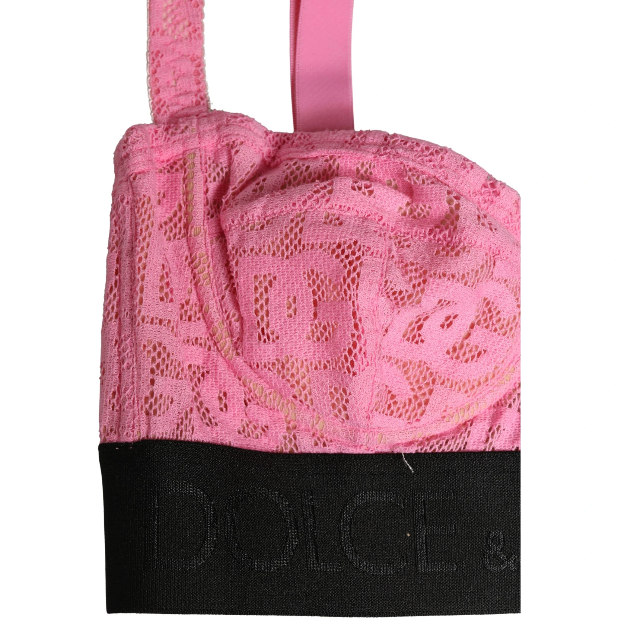 Pink Semi-Pad Underwire Balconette Bra Underwear