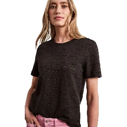 تي شيرت قطني بني