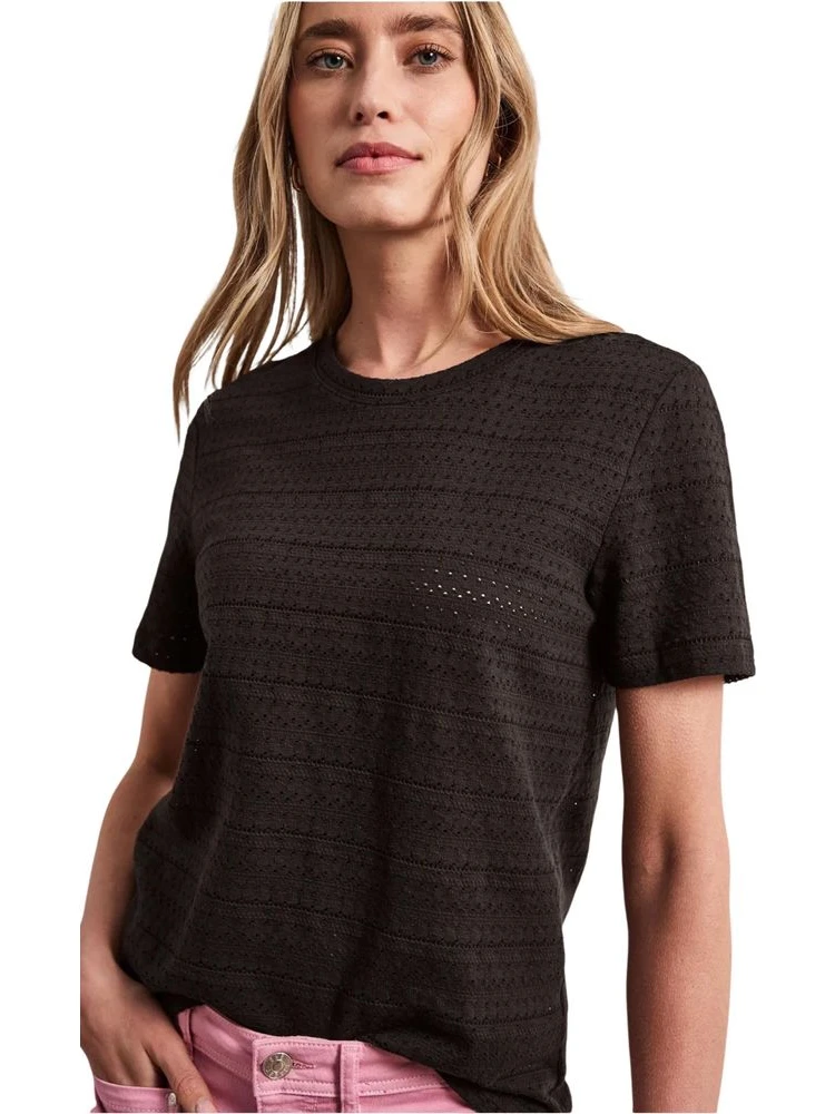 تي شيرت قطني بني