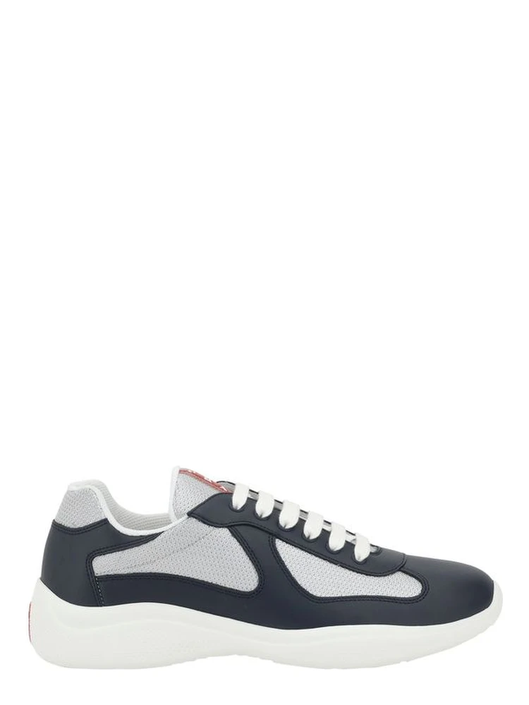 Blue Calf Leather Bos Taurus Athletic Sneakers
