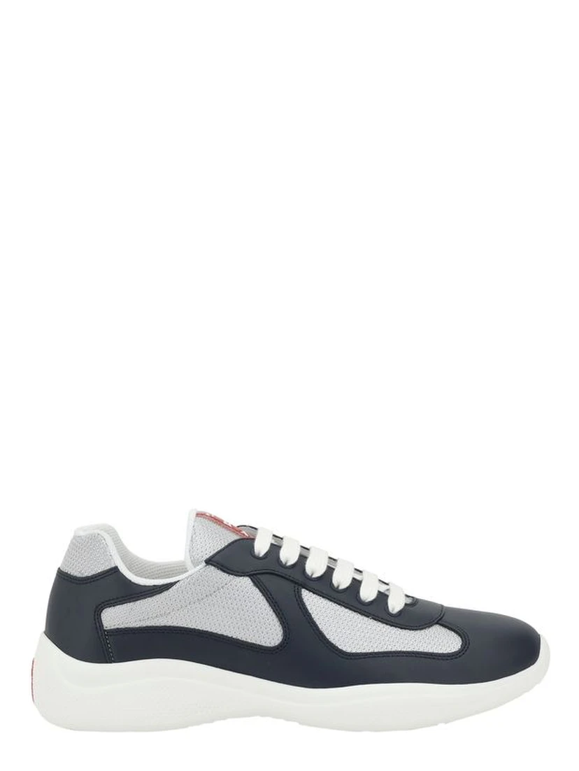 Blue Calf Leather Bos Taurus Athletic Sneakers