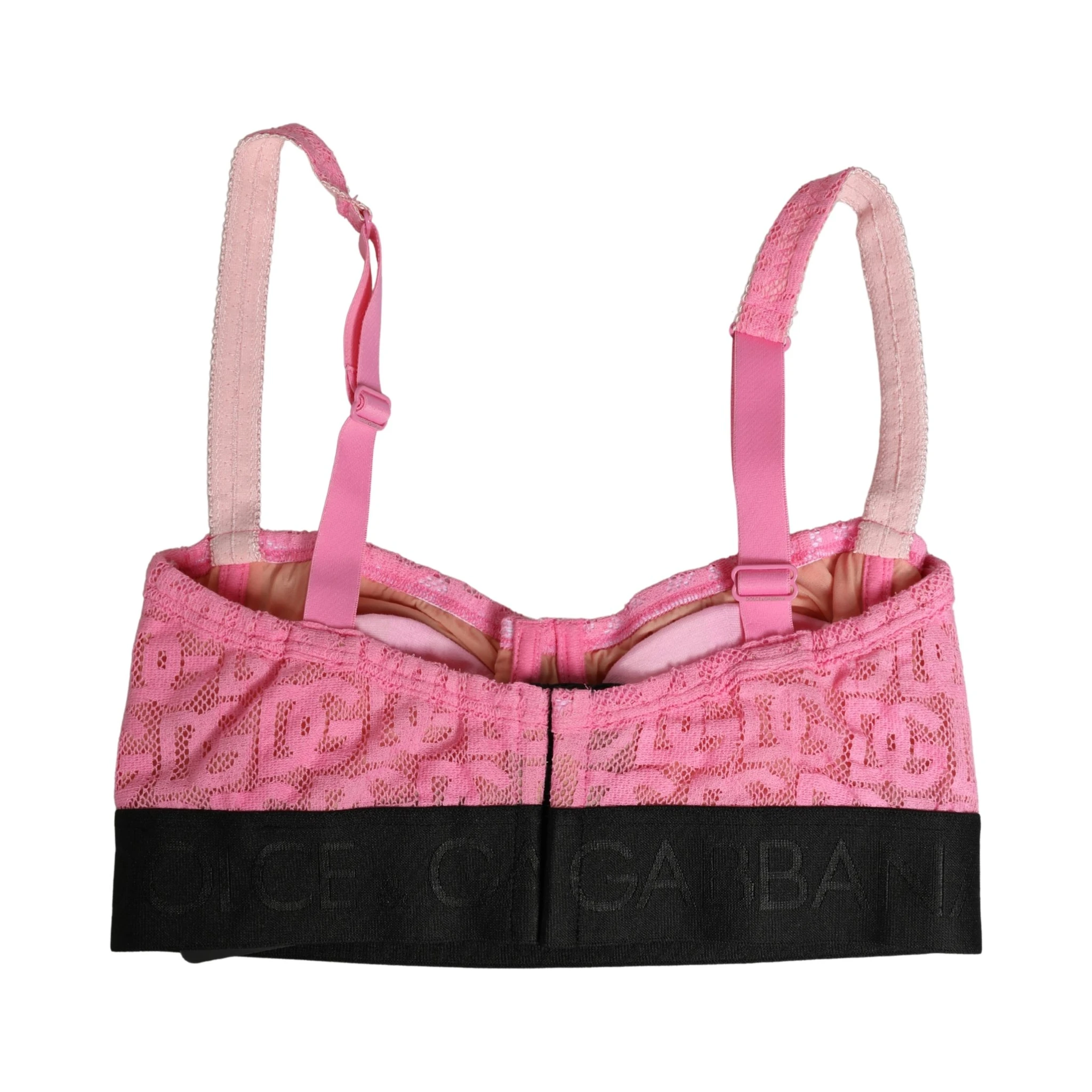 Pink Semi-Pad Underwire Balconette Bra Underwear