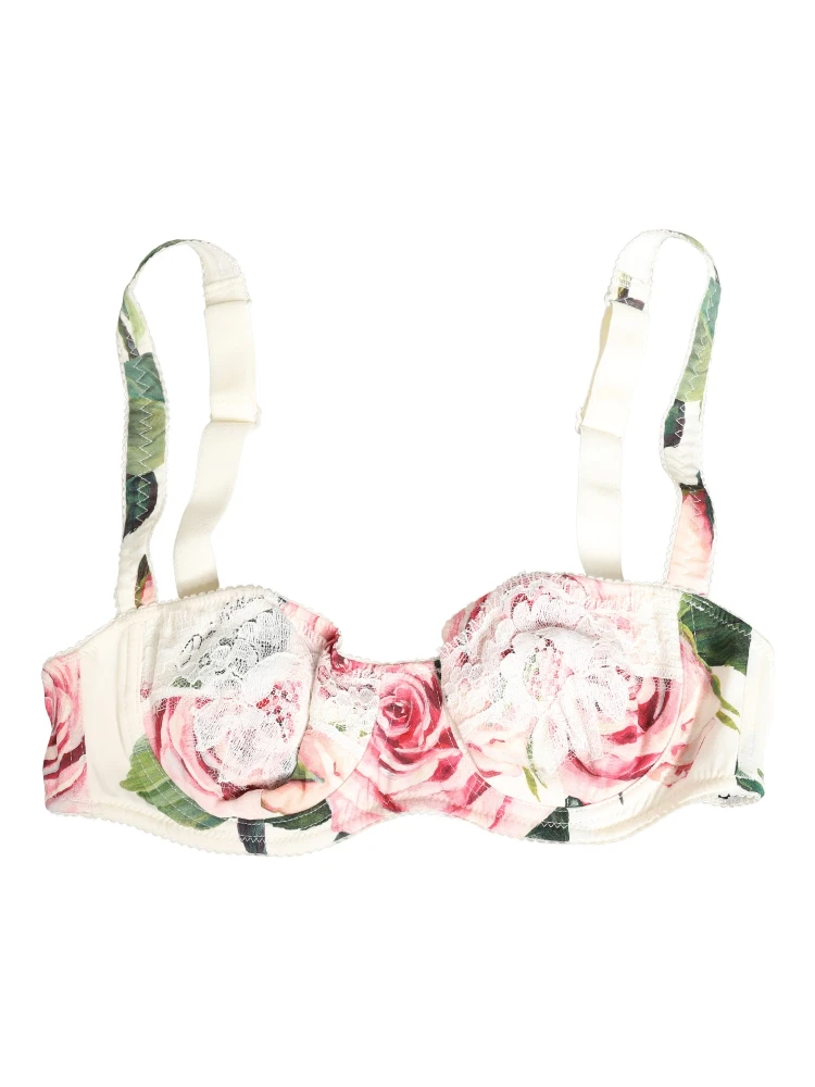 Multicolor Floral Semi-Pad Underwire Underwear