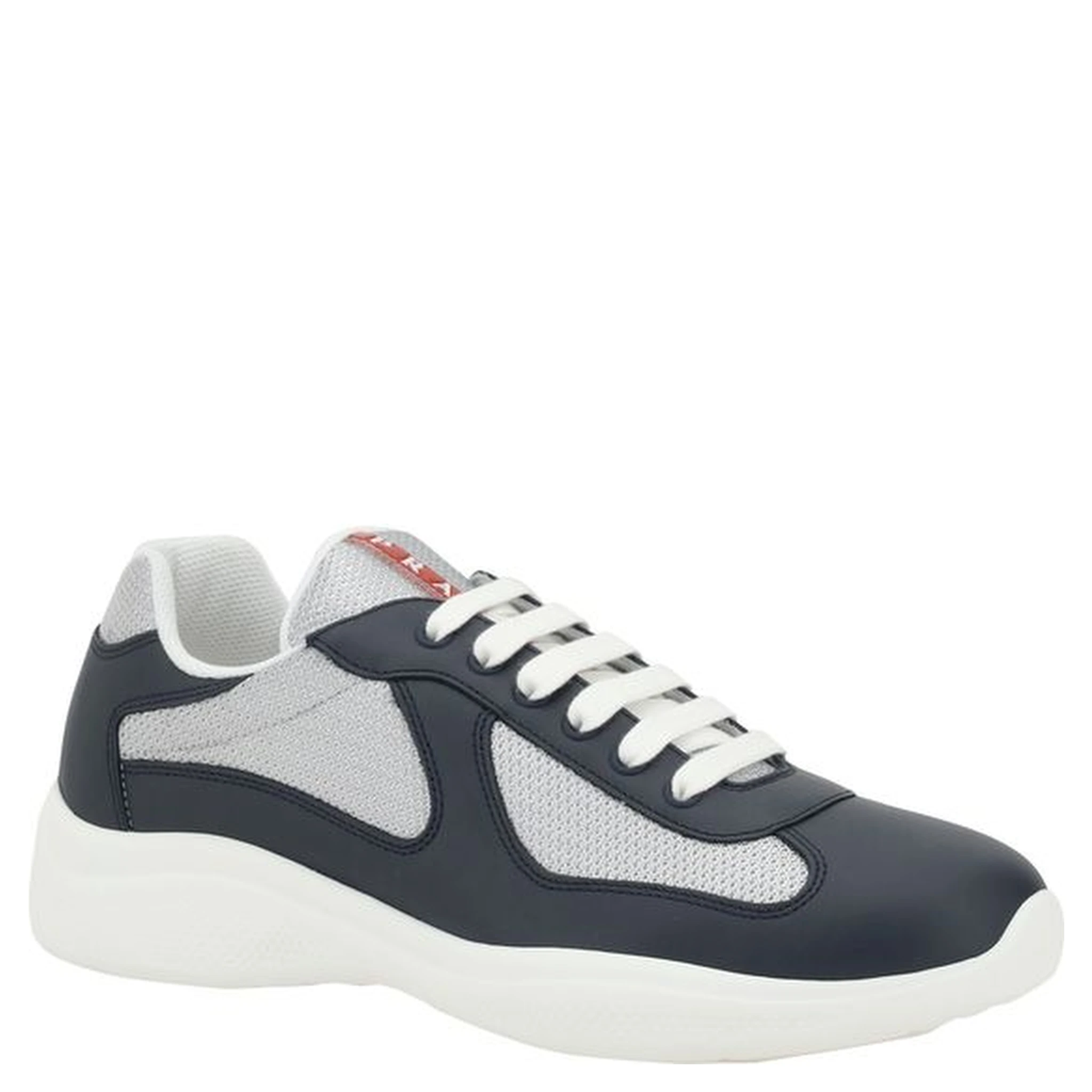 Blue Calf Leather Bos Taurus Athletic Sneakers