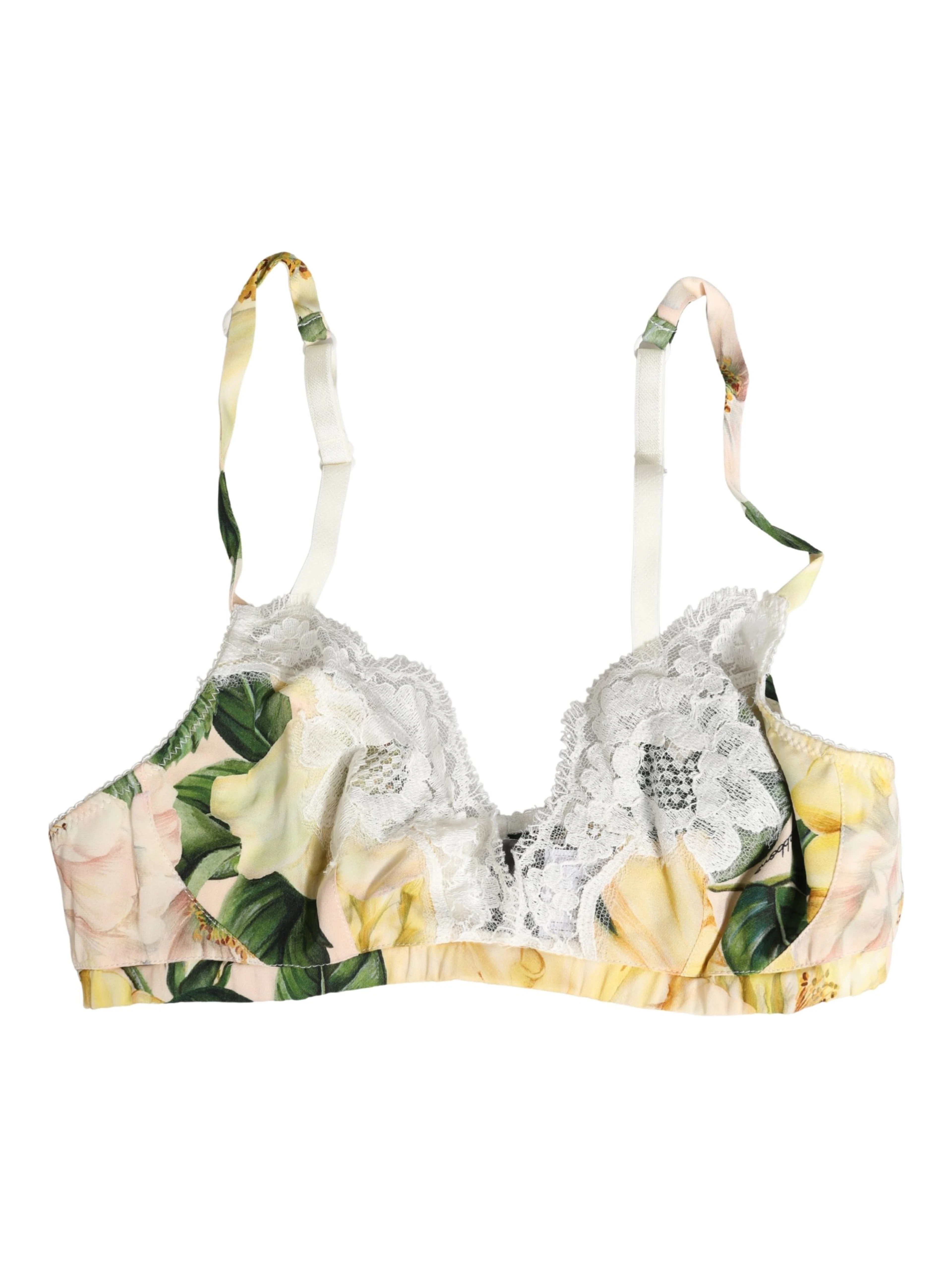 Multicolor Floral Print Soft Cup Bra Underwear