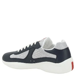 Blue Calf Leather Bos Taurus Athletic Sneakers