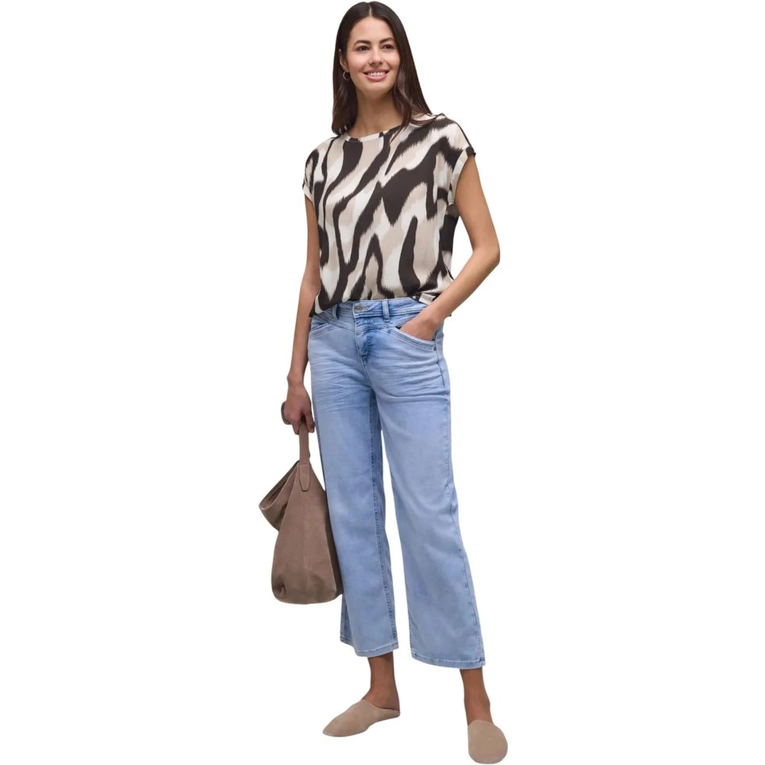Brown Viscose Blouse