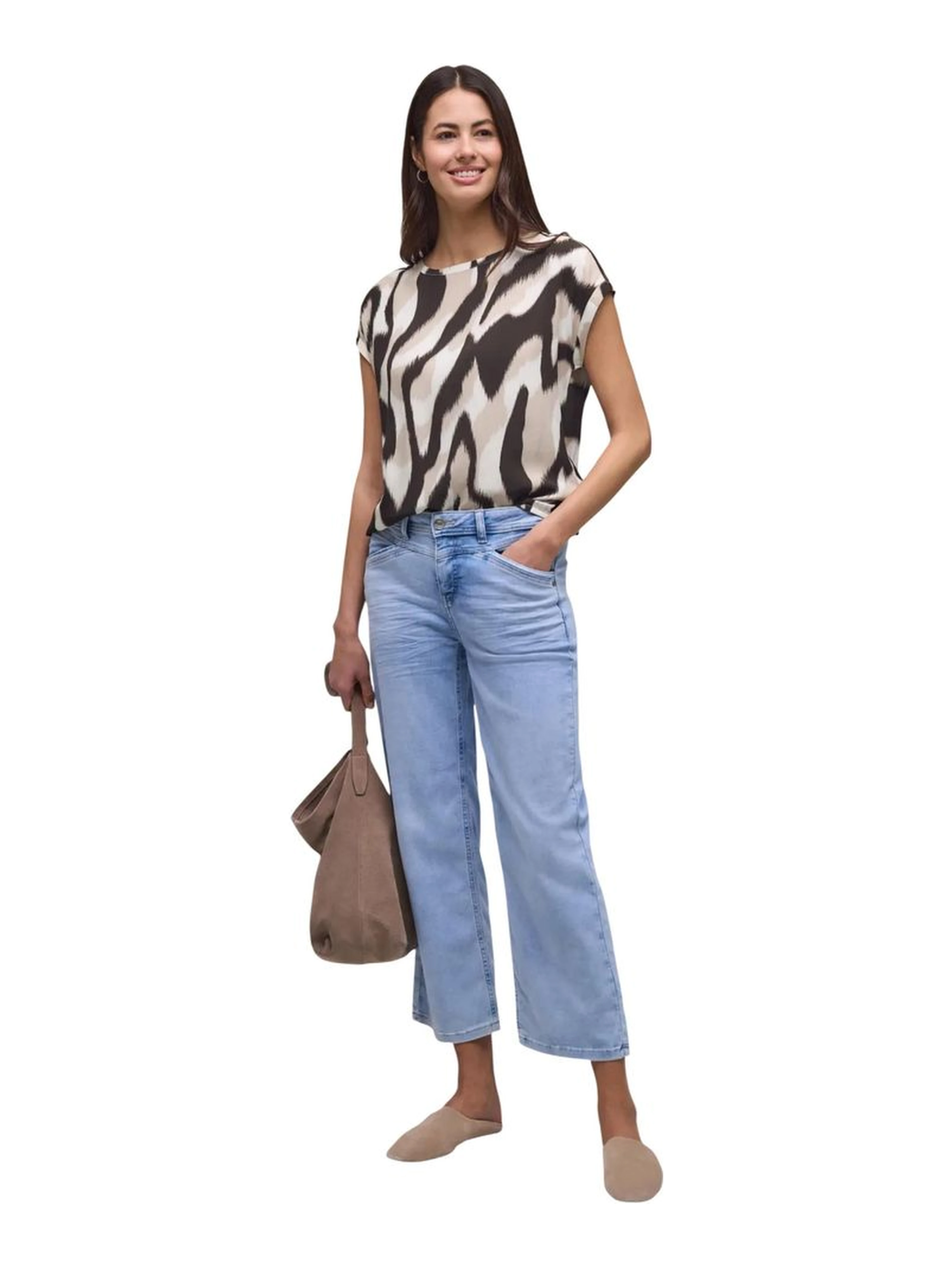 Brown Viscose Blouse