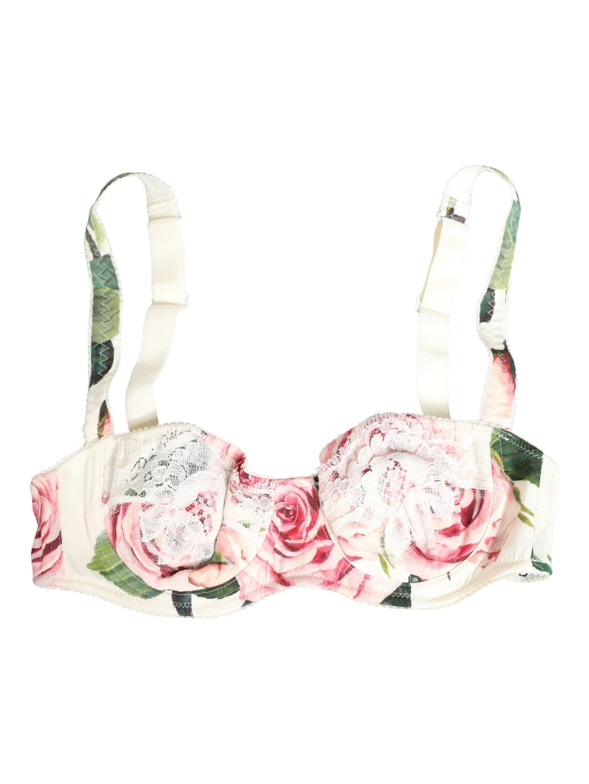 Multicolor Floral Semi-Pad Underwire Underwear