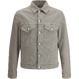 Bicolor Cotton Denim Jacket