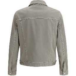 Bicolor Cotton Denim Jacket