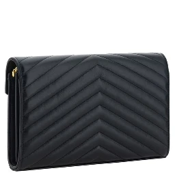 حقيبة كتف من جلد الخروف الأسود (Ovis Aries Aries)