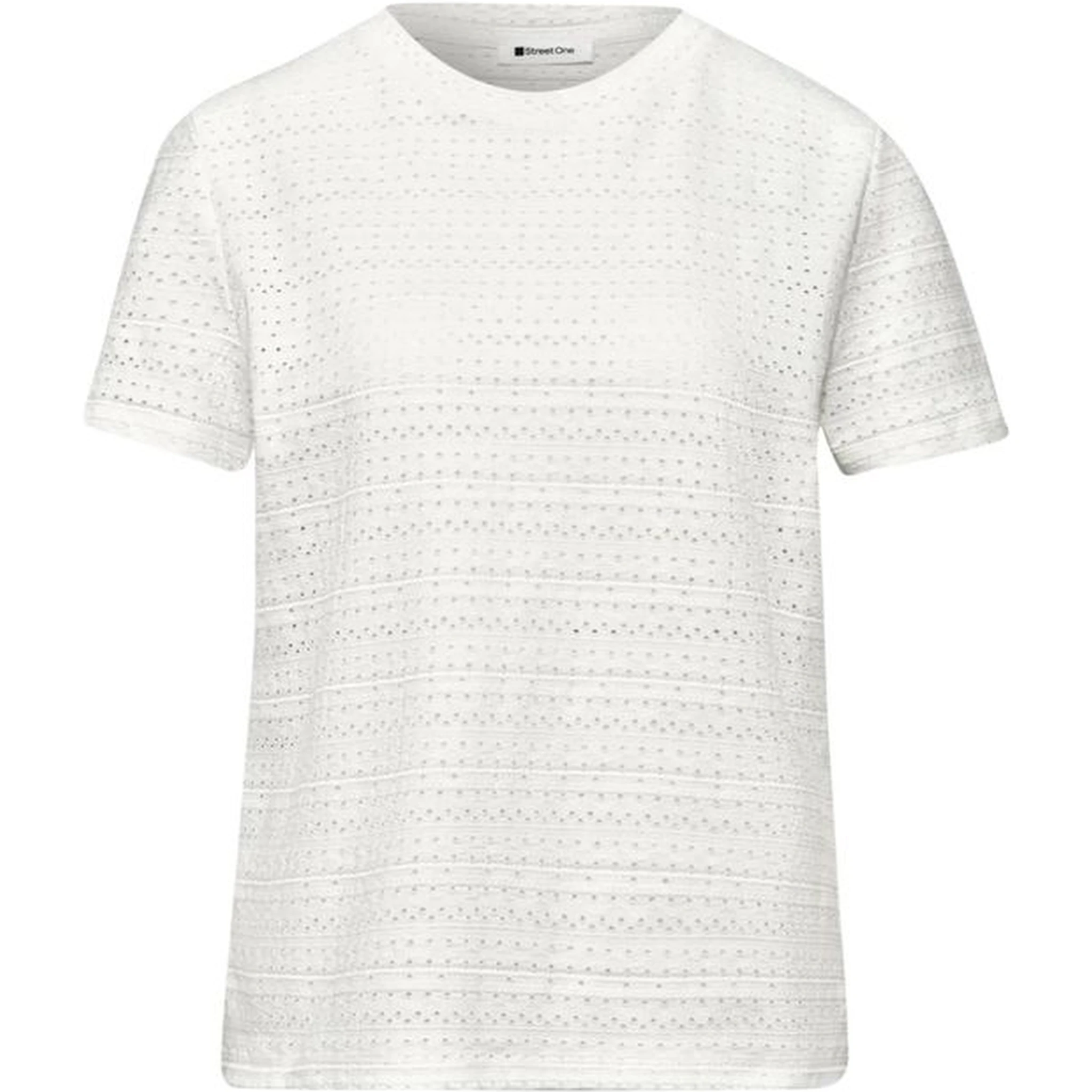 تيشيرت قطني كريمي اللون