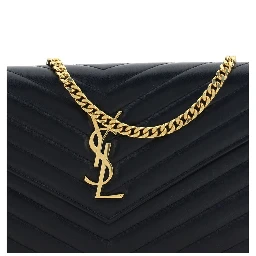 حقيبة كتف من جلد الخروف الأسود (Ovis Aries Aries)