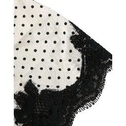 White Polka Dot Lace-Trimmed Camisole Top Underwear