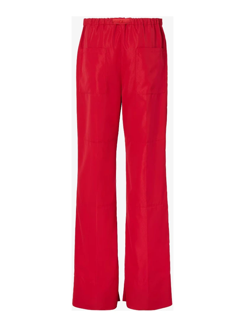 Flared pants in viscose