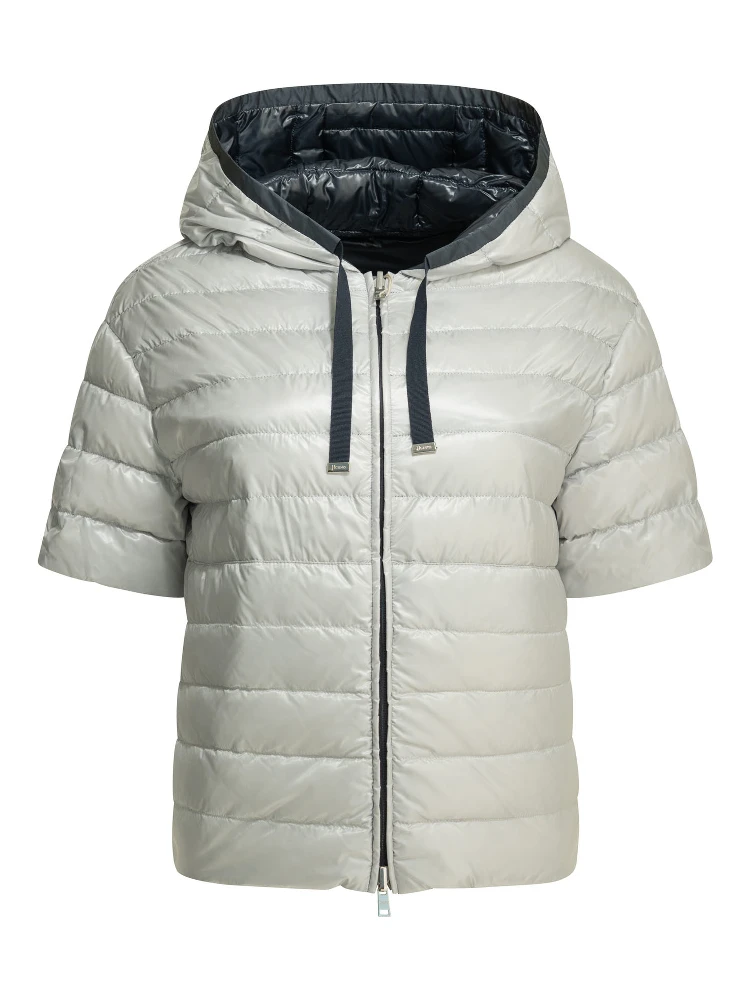 Reversible short sleeves down jacket alternative