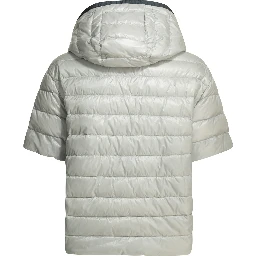 Reversible short sleeves down jacket