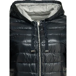 Reversible short sleeves down jacket