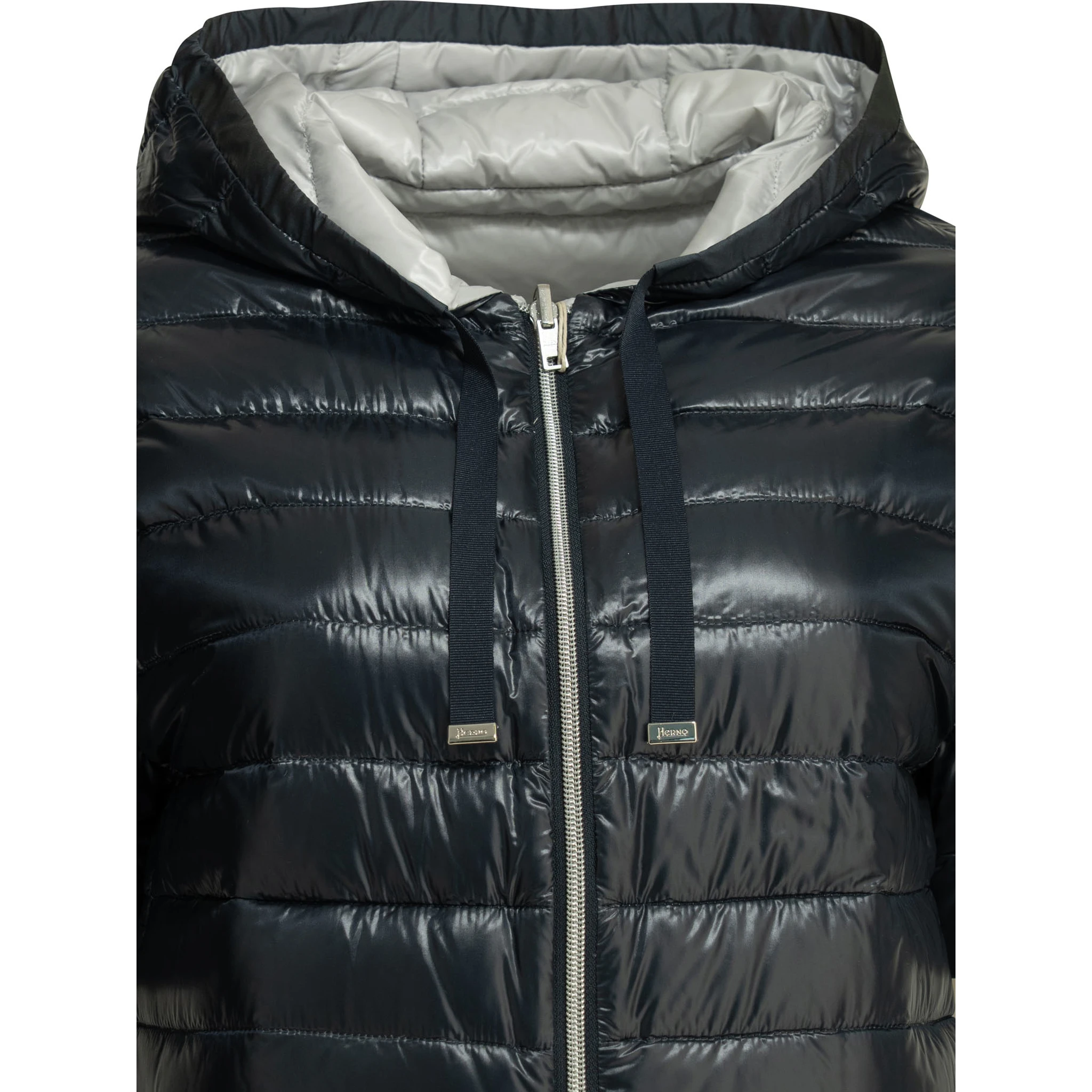 Reversible short sleeves down jacket