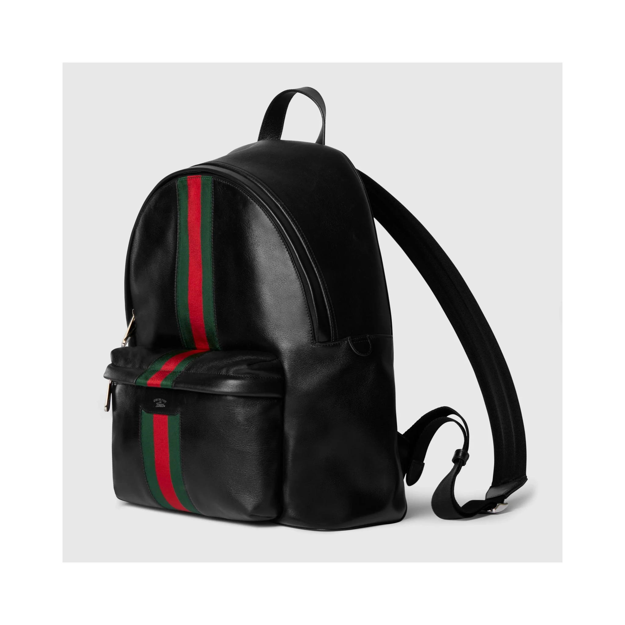 "Web Trademark" leather backpack