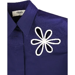 Cotton shirt with cut out