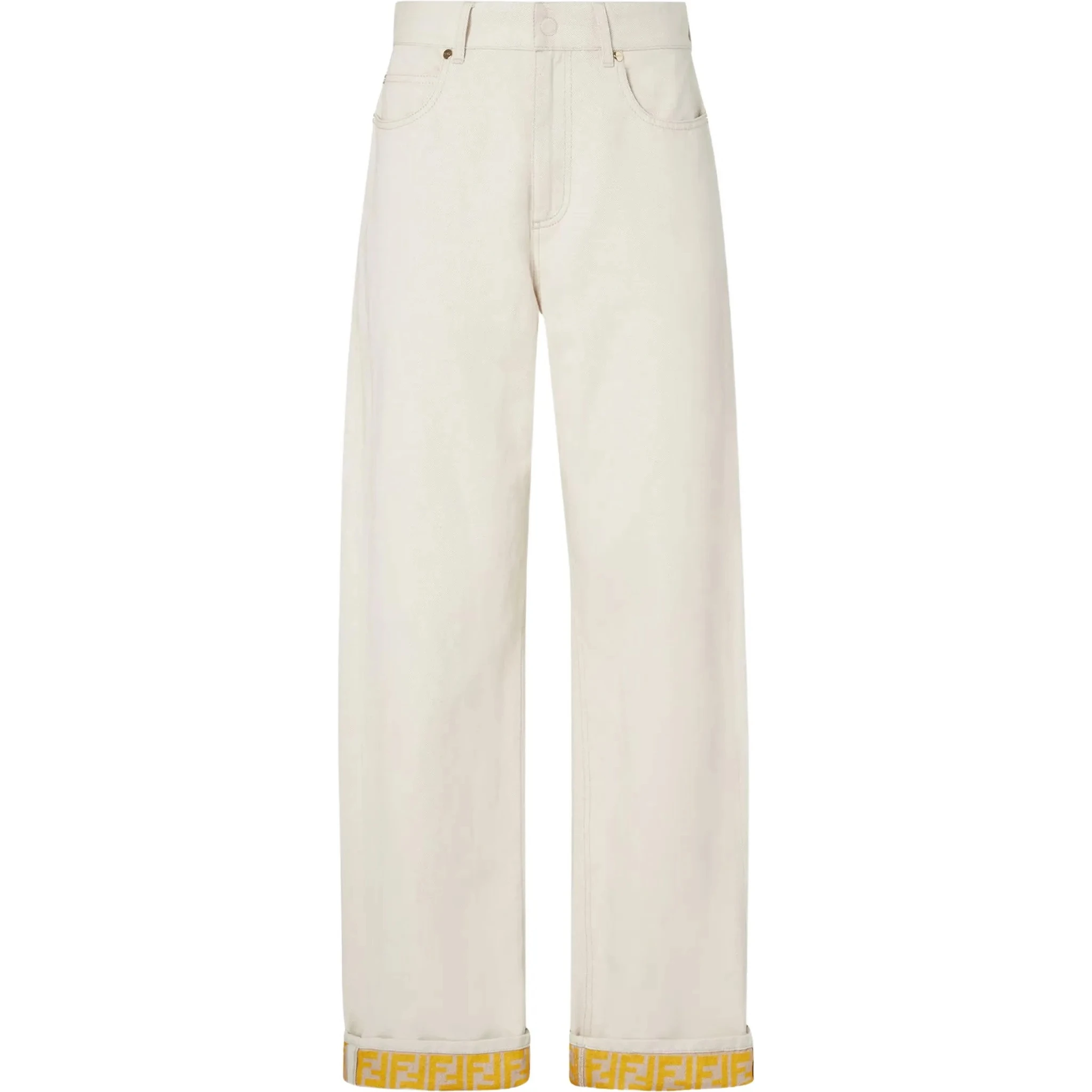 بنطلون جينز بقصة مستقيمة