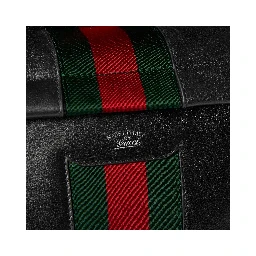 "Web Trademark" leather backpack