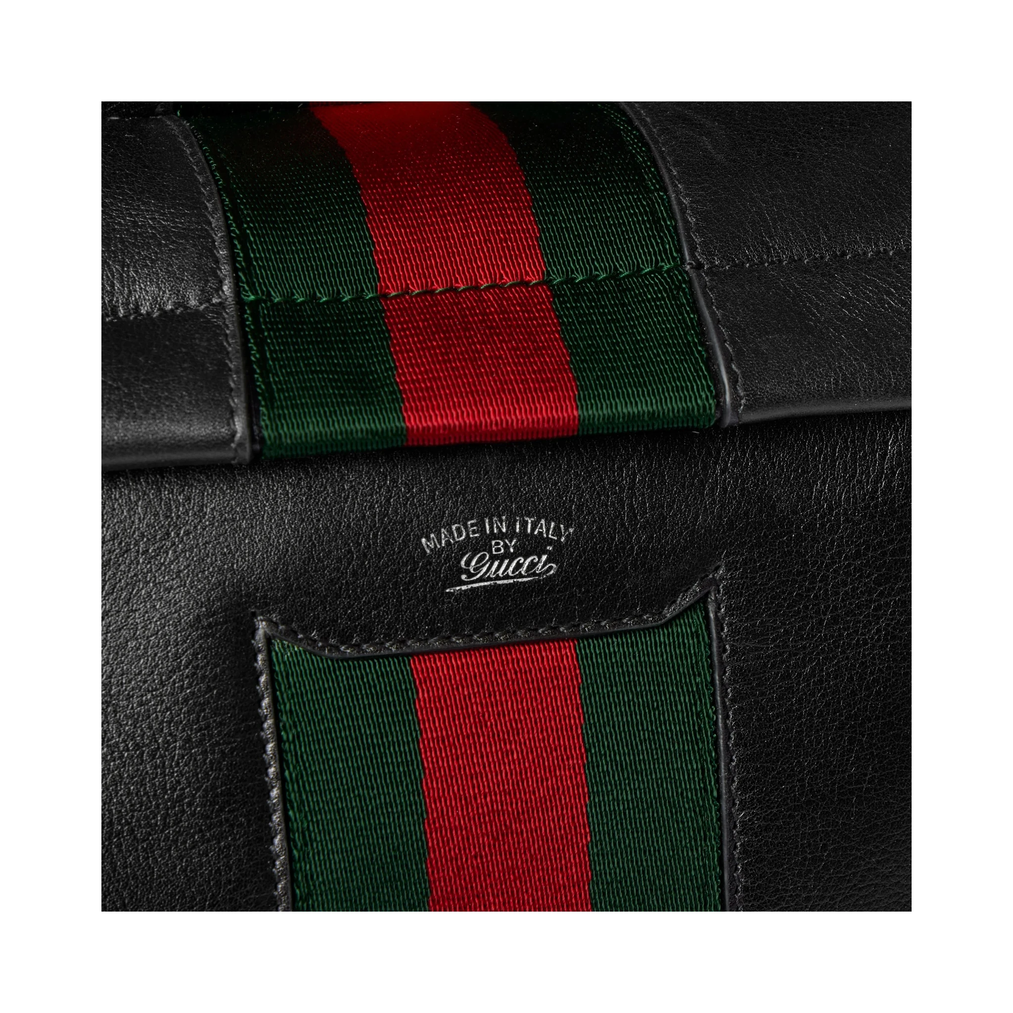 "Web Trademark" leather backpack