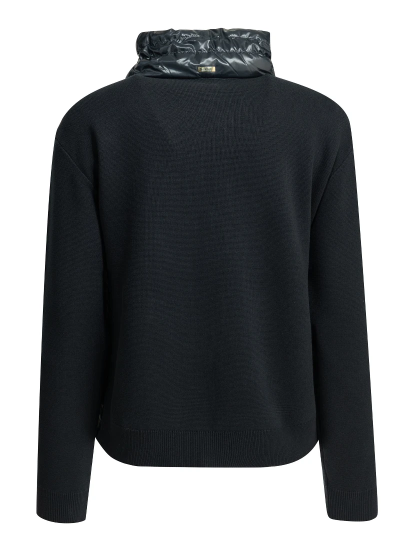 Zippered short down jacket