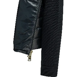 Zippered short down jacket