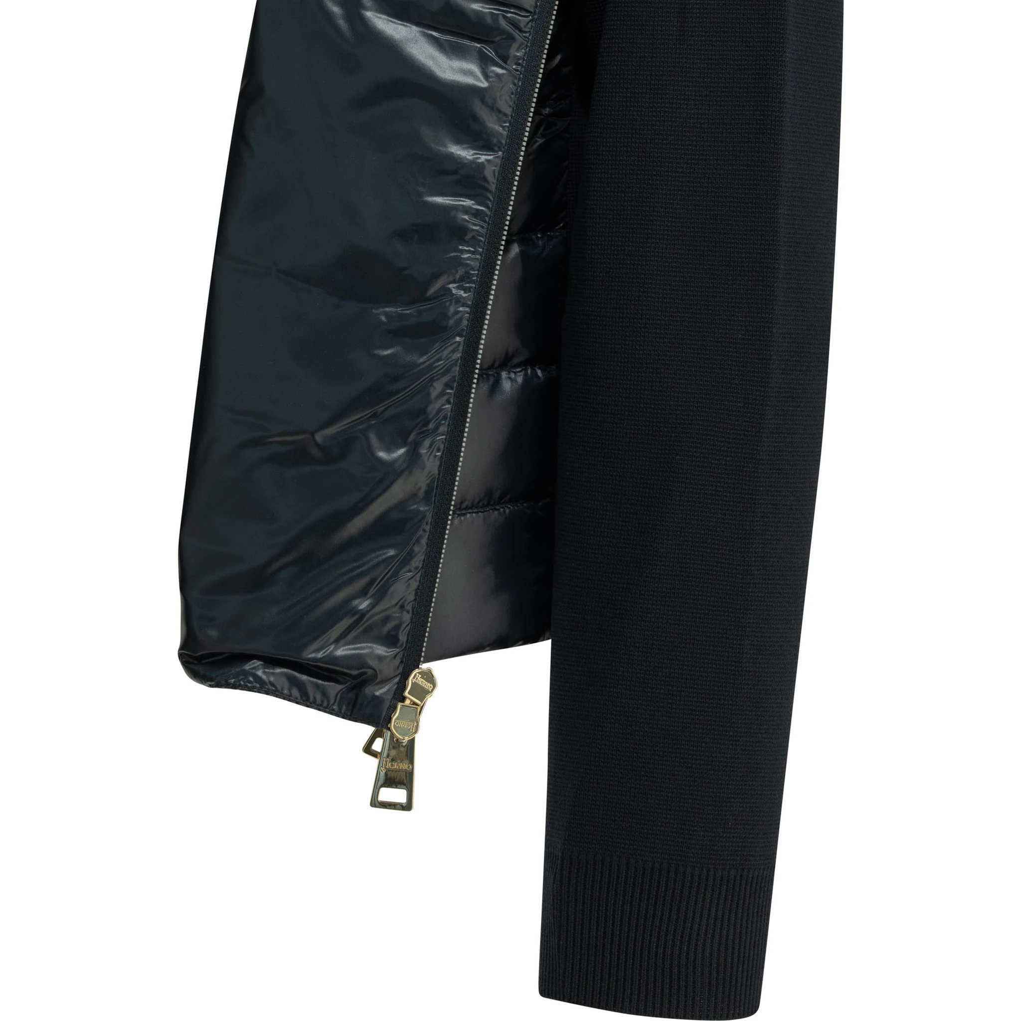 Zippered short down jacket