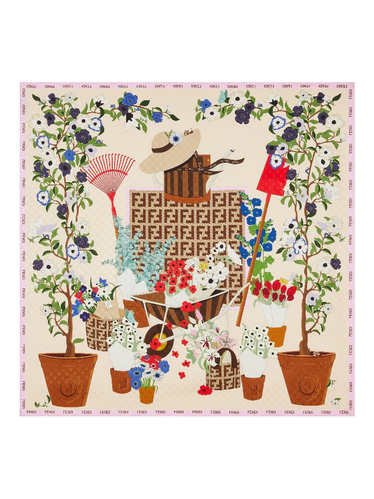 "Fendi Gardening" foulard