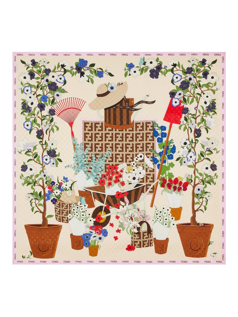 "Fendi Gardening" foulard