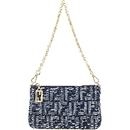 "Baguette" pouch with chain