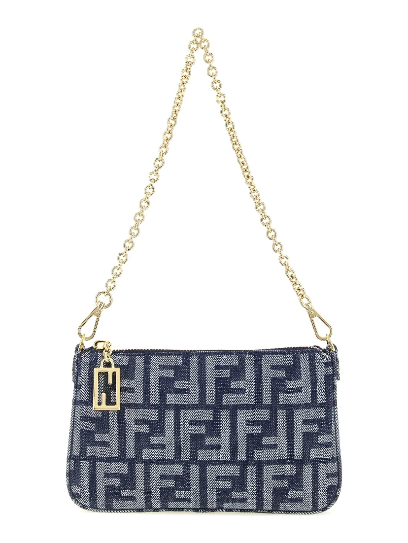 "Baguette" pouch with chain